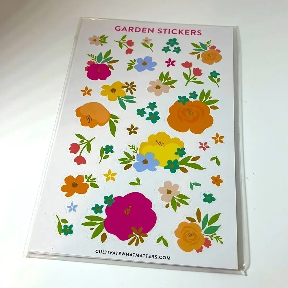 NWT Cultivate What Matters Garden Sticker Pack